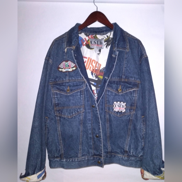 Get Used by Elie jean jacket ds vintage denim coat - Picture 1 of 13